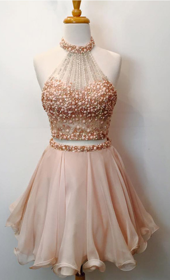 pale pink homecoming dresses